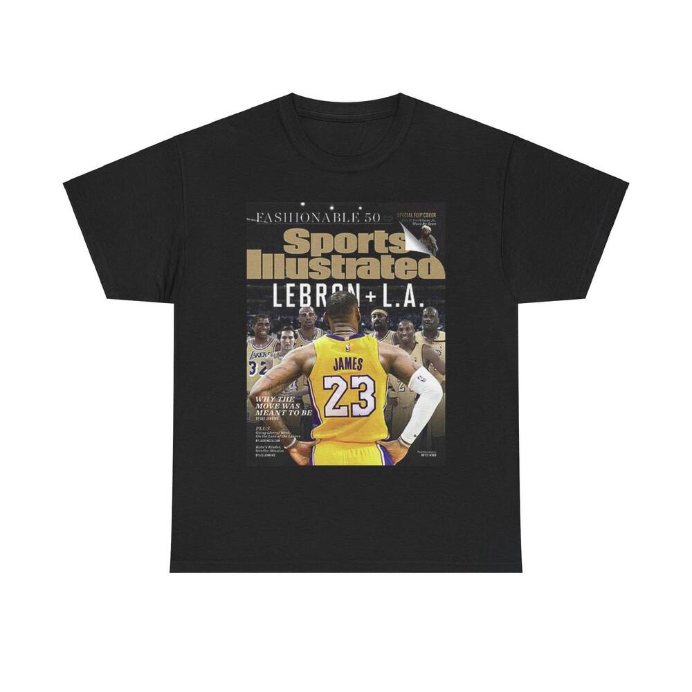 Lebron James Los Angeles Lakers Sports Illustrated Cover Tee Shirt 2